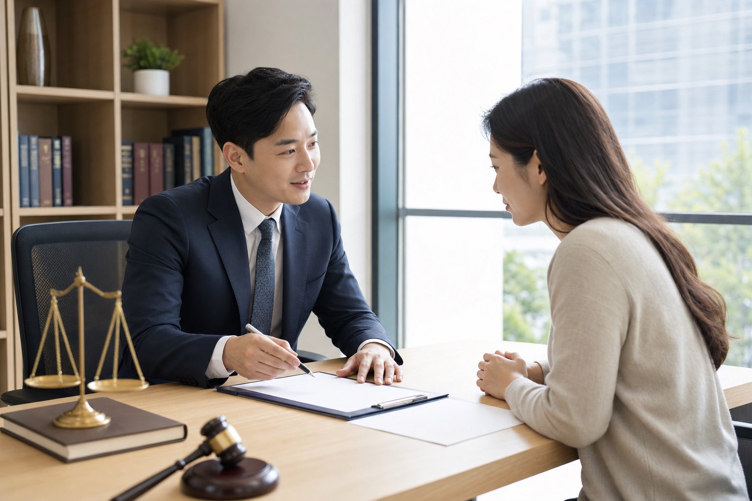 의뢰인 상담 현장